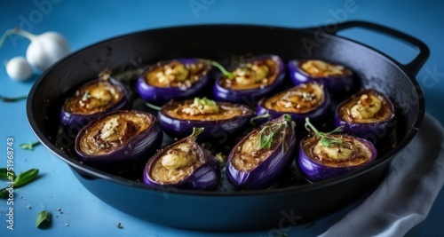  Deliciously roasted eggplant dish, ready to be savored! photo