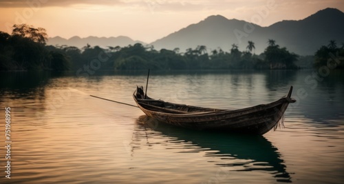  Peaceful solitude on tranquil waters