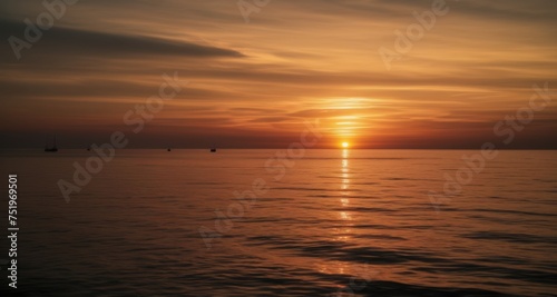  Sunset serenity on the horizon © vivekFx
