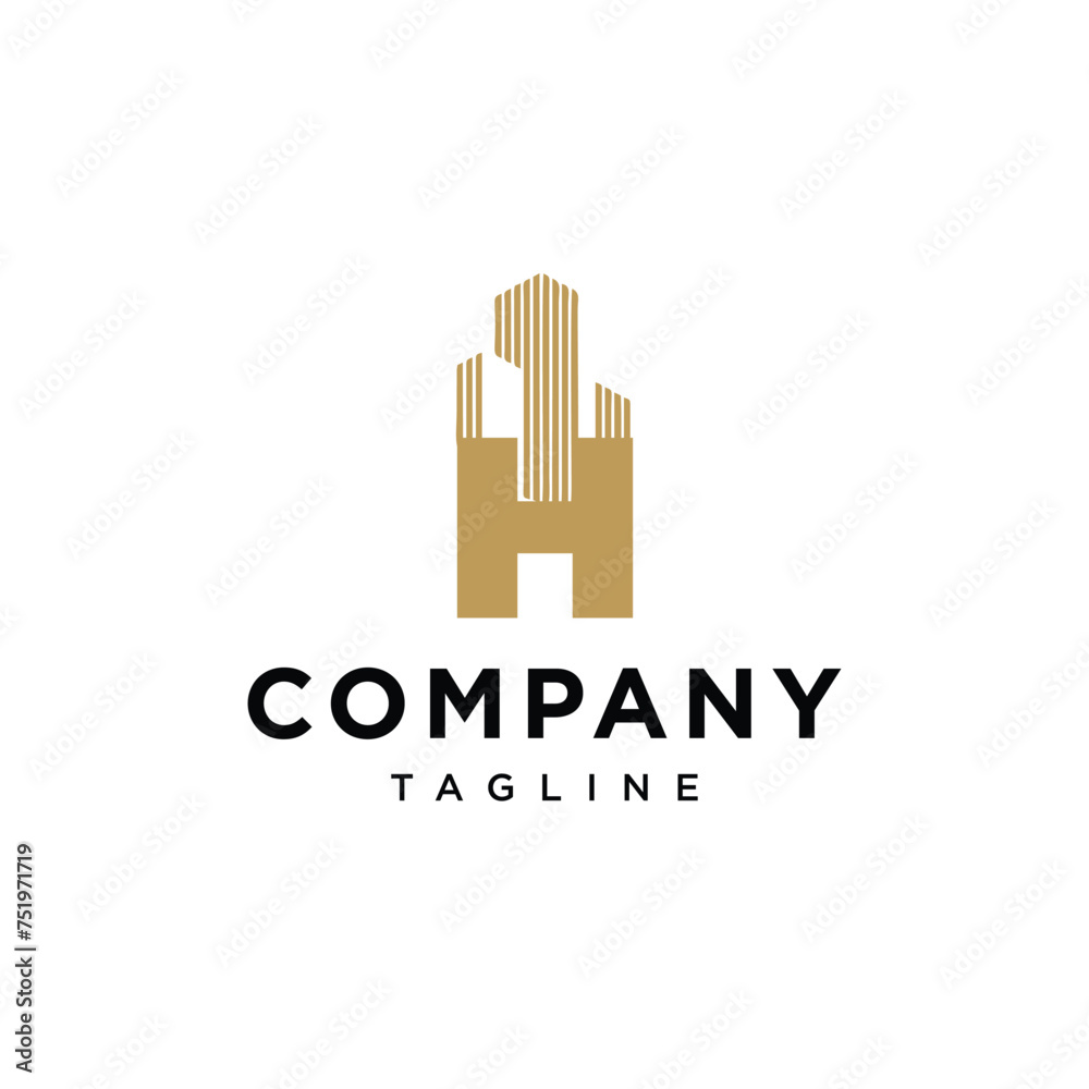 Letter H Building Real Estate logo icon vector template Letter H Building Real Estate logo icon vector template
