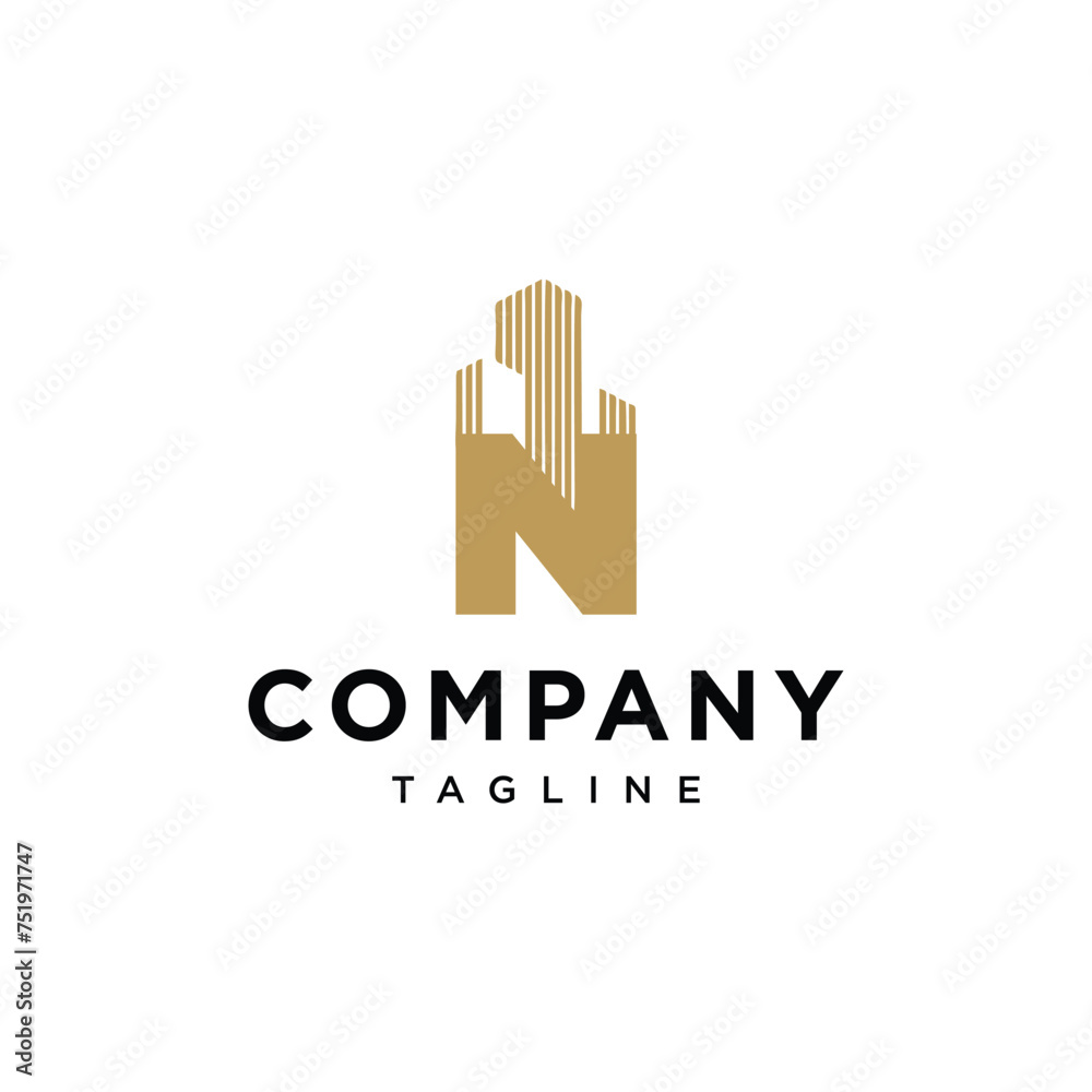 Letter N Building Real Estate logo icon vector template Letter N Building Real Estate logo icon vector template