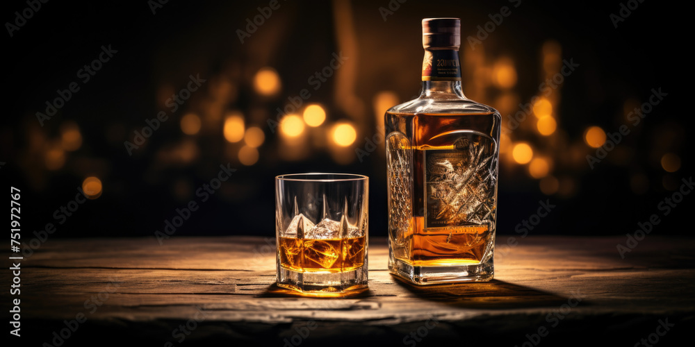 Professional photograph of a high end whiskey Professional photograph of a high end whiskey
