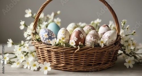  Easter joy in a woven basket