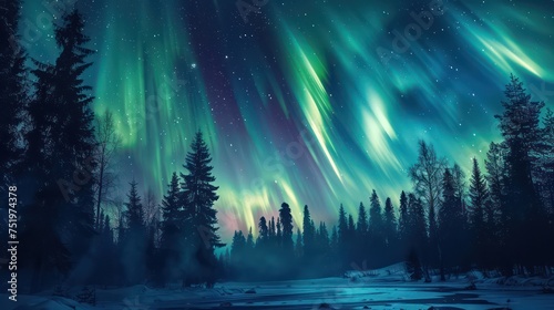 Beautiful aurora at night © Matthew