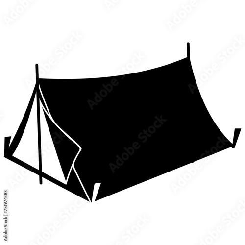 Tent icon Silhouette