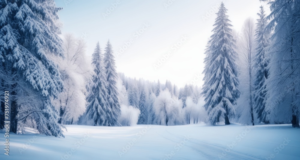  Snowy serenity - A winter wonderland in the woods