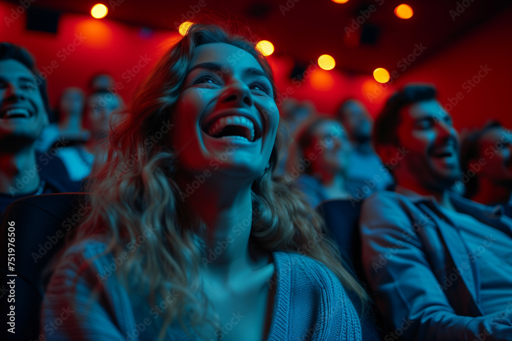 happy audience enjoying a captivating event happy audience enjoying a captivating event