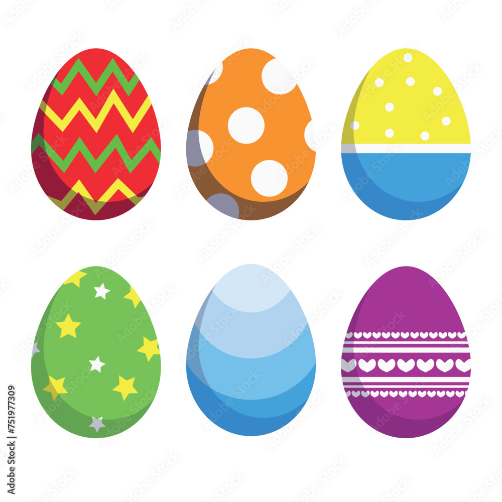 set of easter eggs set of easter eggs