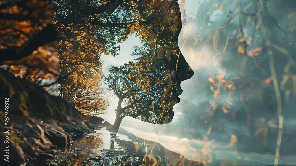 Visualize the journey of selfdiscovery and acceptance in mental health