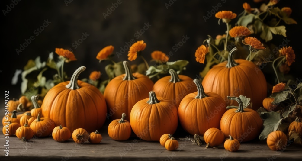 Autumn's bounty, captured in a moment of still life Autumn's bounty, captured in a moment of still life