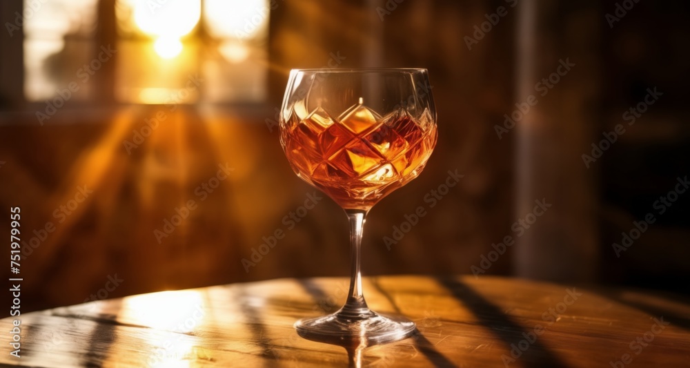 Sip in the sunset - A moment of tranquility Sip in the sunset - A moment of tranquility