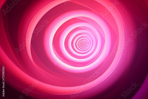 Radiant and glowing pink spiral, creating a sense of warmth and positivity in the background, Generative AI