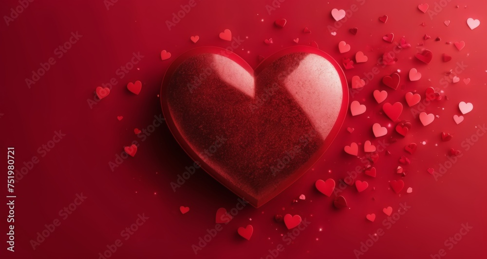  Love's heartbeat in a sea of red