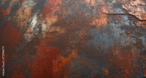  Rusting metal surface with peeling paint