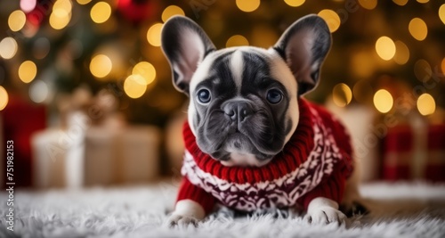  Joyful Holiday Spirit with Furry Friend