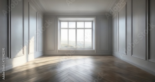  Spacious room with natural light and wooden floor