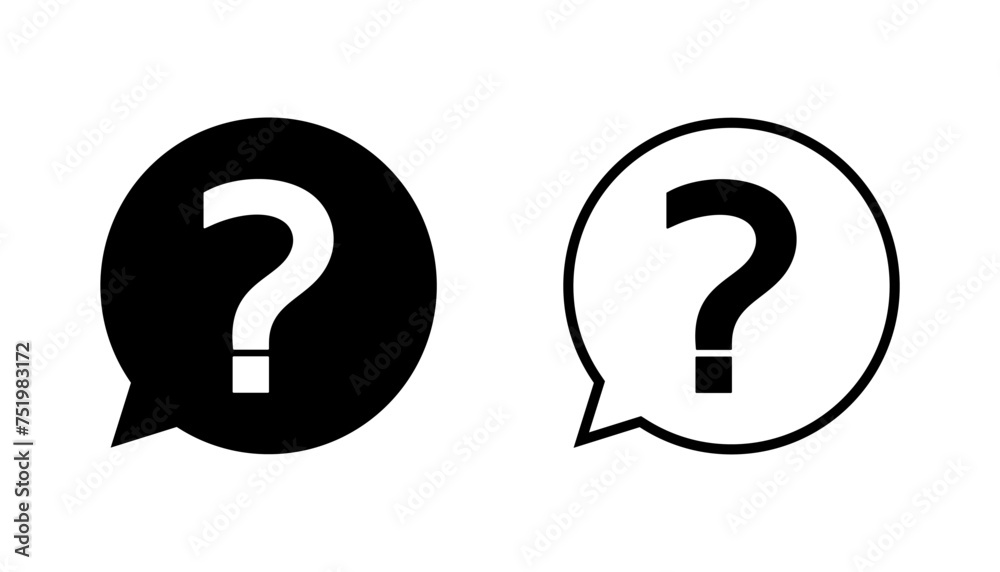 Question icon set. question mark icon vector. Question icon set. question mark icon vector.