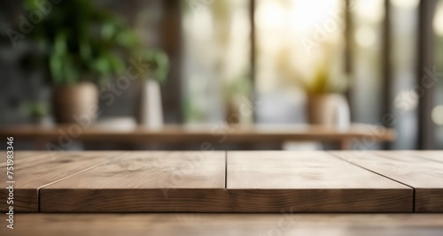  Elegant wooden table, ready for a feast