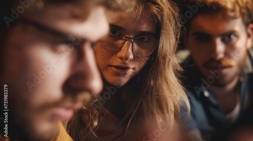 Closeup of a players face as they learn an important leadership lesson through a difficult decision in a cooperative game.