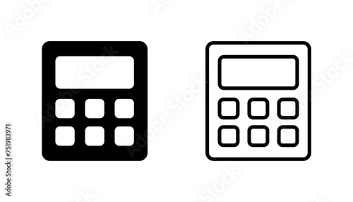 Calculator icon set. Accounting calculator icon. calculator vector