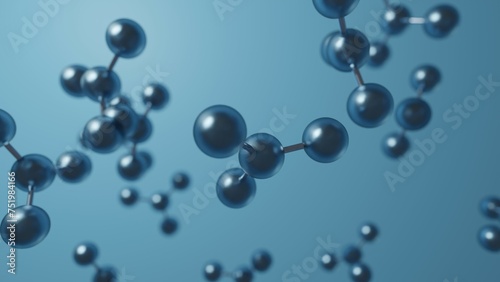 scientific molecular structure Abstract background 3D render