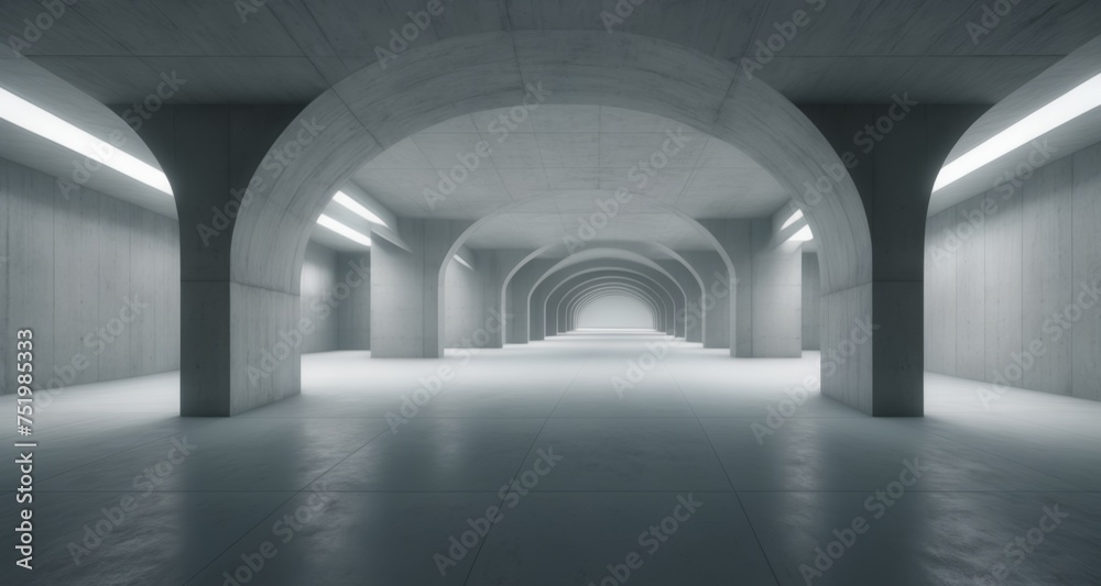  Ethereal Concrete Archway
