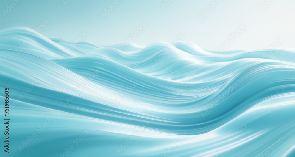 Fototapeta premium Ethereal waves of tranquility