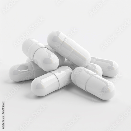 pills on white