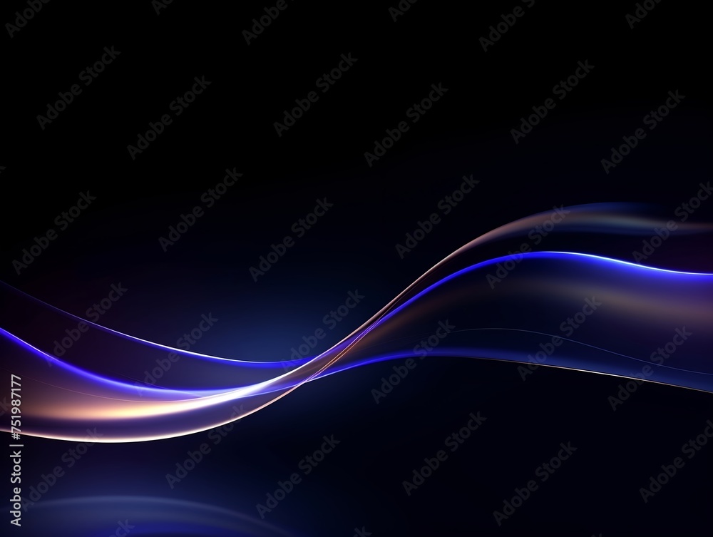 Abstract waves on dark blue background. Abstract waves on dark blue background.