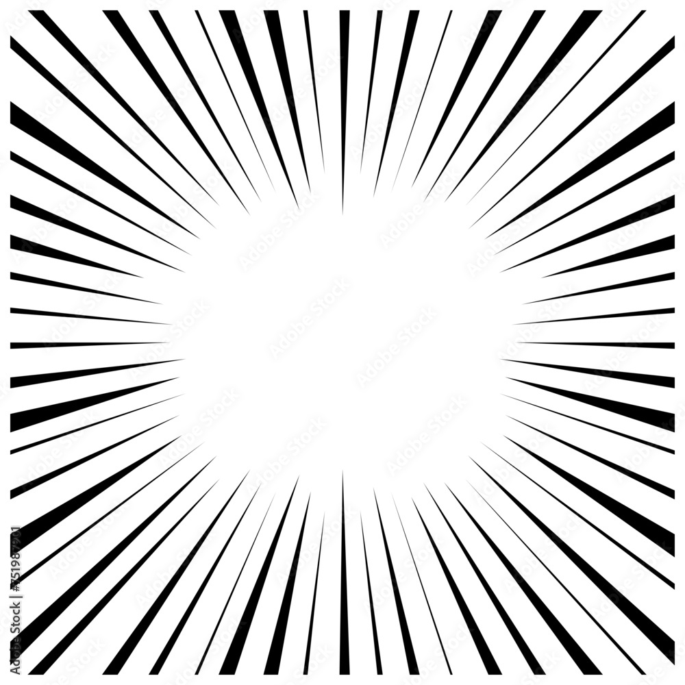 Obraz premium Speed Line Comic