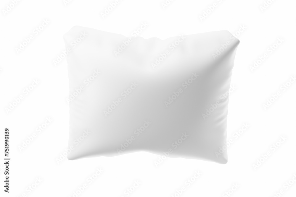 white pillow isolated on white