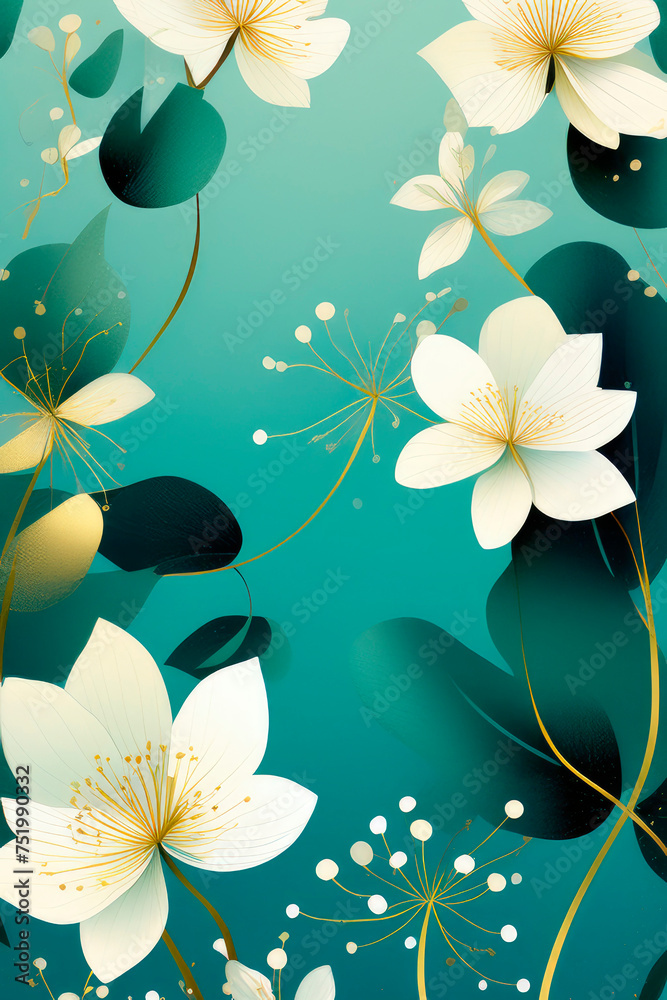 Design print as leaves or petals, with in the geometric composition. Design print as leaves or petals, with in the geometric composition.