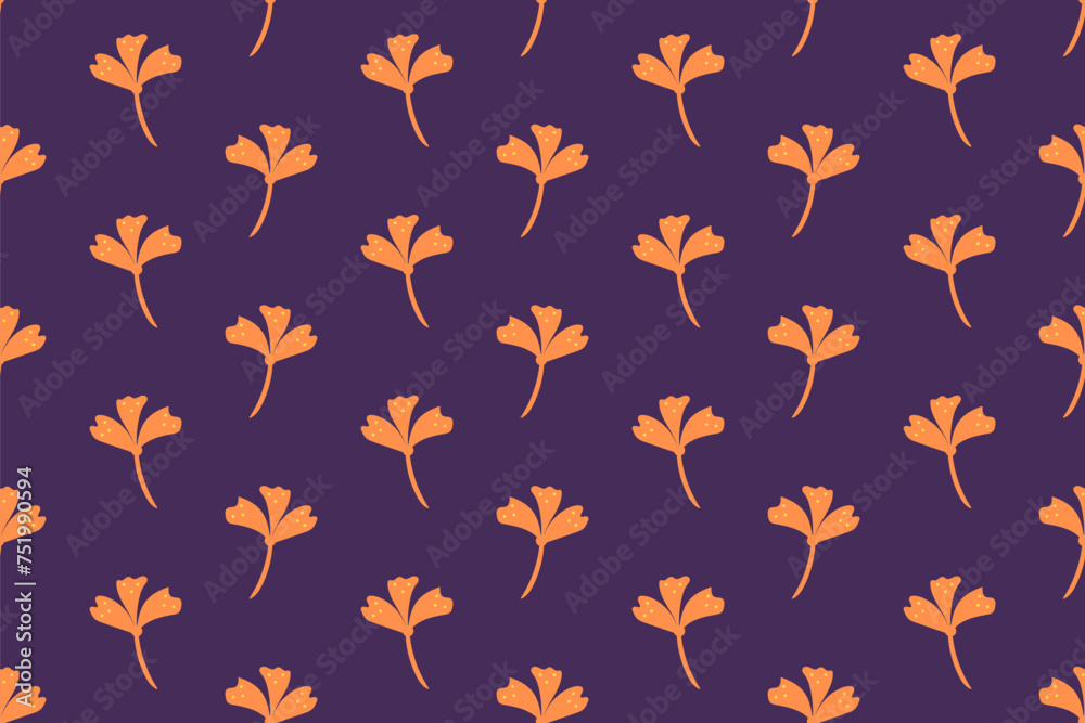 Pattern design with floral motif