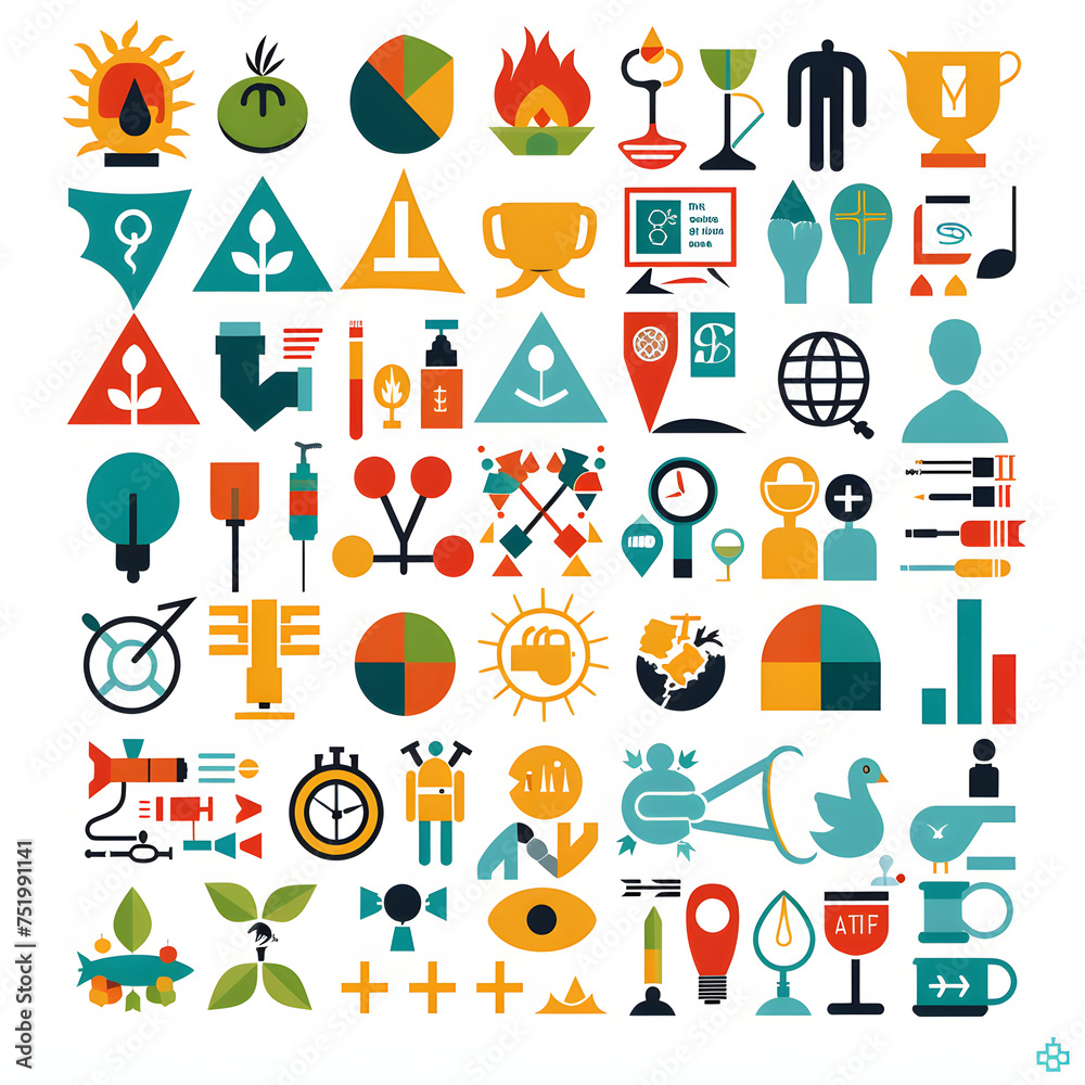 Versatile Vector Pictograms Collection for Universal Concepts and Themes