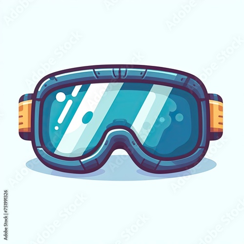 Ski goggles illustration