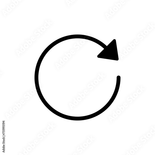 Refresh icon vector isolated on white background. Reload icon vector. Update icon. convert icon