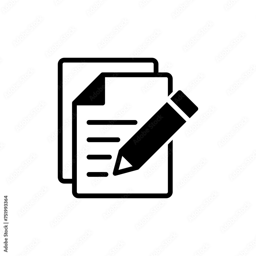 Note icon vector isolated on white background. Taking note icon vector. Edit line icon. Document write. Content writing Note icon vector isolated on white background. Taking note icon vector. Edit line icon. Document write. Content writing