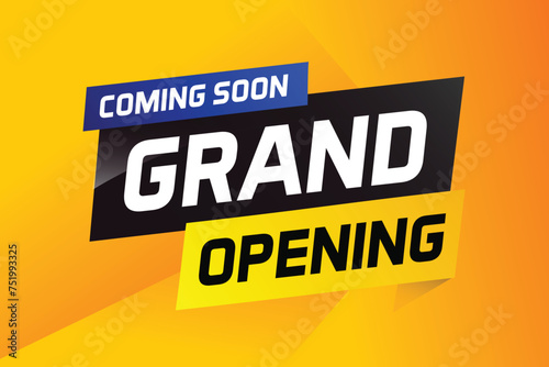 coming soon grand opening word concept vector illustration and 3d, web, mobile app, poster, banner, flyer, background, gift card, coupon, label, wallpaper

