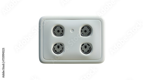 electric plug and socket isolated on transparent background