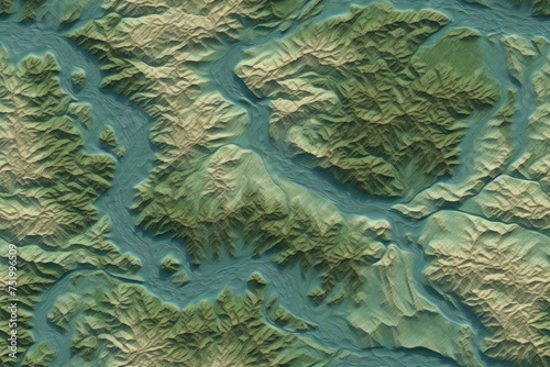 Terrain seamless texture map pattern