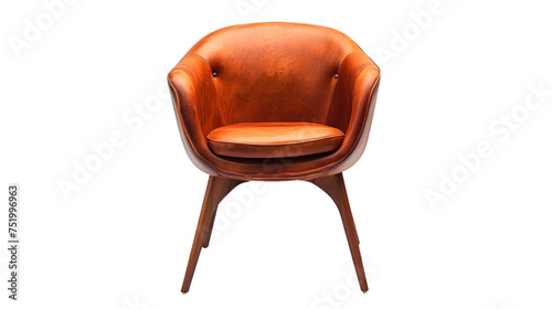 Modern furniture minimalism chair stylish cutout isolated on transparent background photo