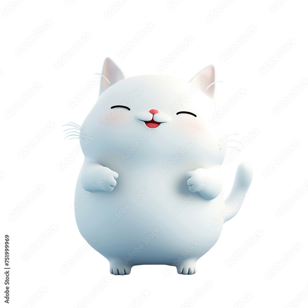 white cat in a cap white cat in a cap