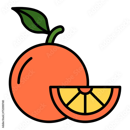   Oranges line filled icon