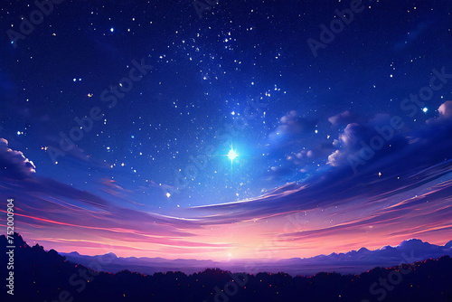 Stars in the beautiful night sky