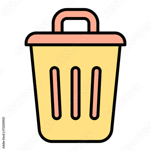   Recycling Bin line filled icon