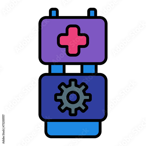   First Responder Toolbox line filled icon