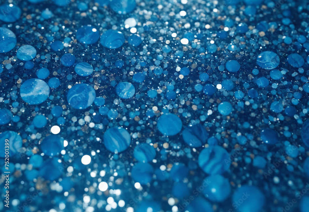 Blue Glittering Droplets Texture Blue Glittering Droplets Texture