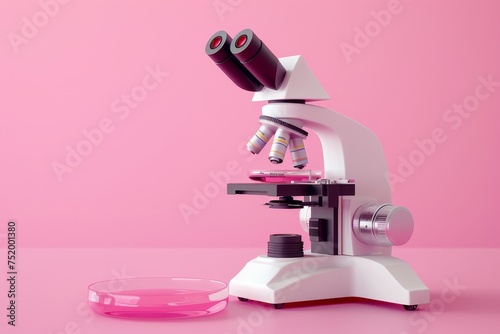Microscope and Petri Dish in the concept of scientific research