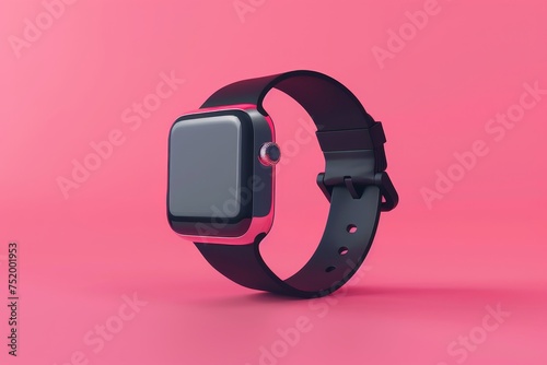 Smartwatch and Heart Rate Monitor in the concept of fitness tracking