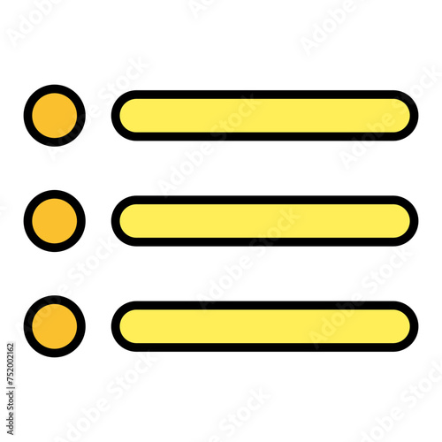 menu line filled icon